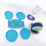 6 Pcs Wine Rack Epoxy Resin Mold Cup Holder Coaster Silicone Mould DIY Crafts