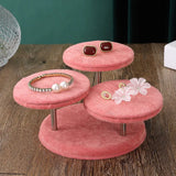 Velvet Necklace Earrings Jewelry Display Storage Bust Jewelry Holder