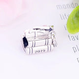 925 Silver Graduation Mortarboard Hat Bead for Bracelet