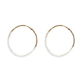 925 Silver Needle Tide Drop Glaze Earrings French Temperament Circle Earrings