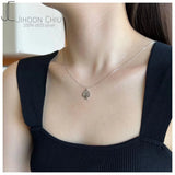 925 Silver Heart Necklace for Women Charms Party Gift Chain Necklace Jewelry
