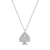 925 Silver Heart Necklace for Women Charms Party Gift Chain Necklace Jewelry