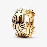 925 Silver Flower Line Art Love Charms for Bracelet