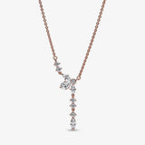 925 Silver Hearts Pendant Necklace For Her