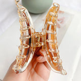 Geometric Acetic Acid Grip Hair Claw