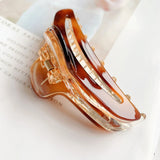 Geometric Acetic Acid Grip Hair Claw