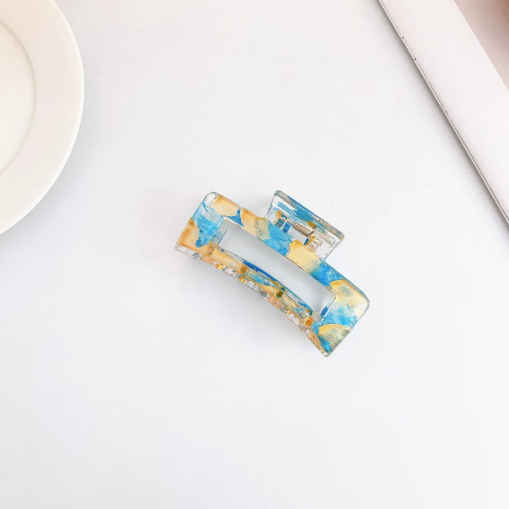 Retro Back Of The Head Headwear Clip Painted Hairpin