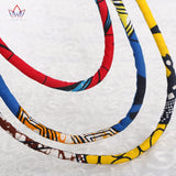African Kente Print Necklace Multicolor Anakara Kente Jewelry