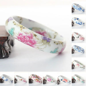 Chinese Ceramic Bracelet Jingdezhen Style Jewelry