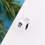 925 Silver Red Enamel Wallet Beads Charms for Bracelet