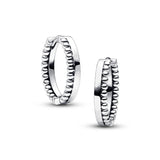 Autumn 925 Sterling Silver Signature Hoop Earrings For Woman