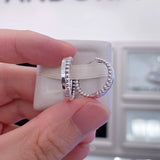 Autumn 925 Sterling Silver Signature Hoop Earrings For Woman