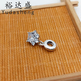 Sparkling Pet Paw Print Dangle Charm