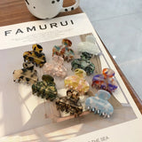 Autumn Girls Hair Clip Accessories Acetate Sheet Geometric Women Hairp