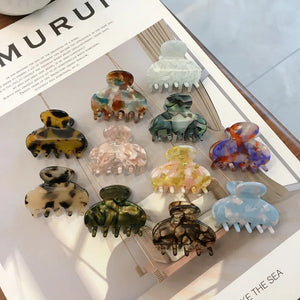 Autumn Girls Hair Clip Accessories Acetate Sheet Geometric Women Hairp