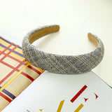 Autumn Girl Plaid Headband Hairpin Hair Accessories Flat Heawear