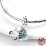 925 Silver Eiffel Tower Unicorn Dangle Charms for Jewelry
