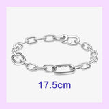 925 Silver Snake Bone Chain Bracelet for DIY Beads