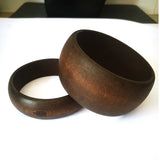 70mm Men Round DIY Wooden Bangles Bracelet Jewelry