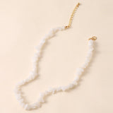 Bohemian Green Gravel Natural Semi-precious Stone Necklace