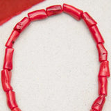 Bohemian Red Coral Necklace Women Pearl Birthday Gift