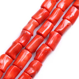 Bohemian Red Coral Necklace Women Pearl Birthday Gift