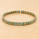 Boho Beach Rainbow Beaded Bracelet Multicolour Dainty Jewelry