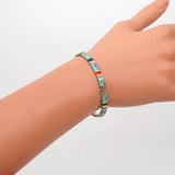 Boho Beach Rainbow Beaded Bracelet Multicolour Dainty Jewelry