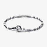 925 Silver Ginkgo Pendant & Knot Bracelet Set for Men and Women