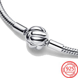 925 Silver Radiant Heart Chain Bracelet for Women