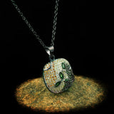 Green CZ Crystal Sweater Necklace for Women