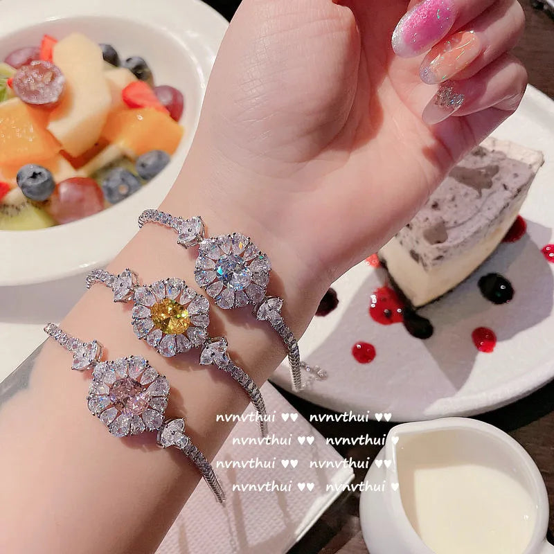Snowflake Zircon Tennis Bracelet for Women