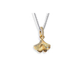 Sterling Silver Ginkgo Jewelry Set for Men and Women