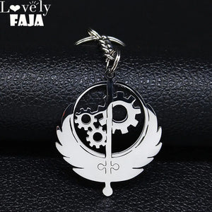 Brotherhood of Stainless Steel Fallout Keychain for Men B3000S