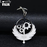 Brotherhood of Stainless Steel Fallout Keychain for Men B3000S
