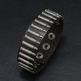 Bullet Cowhide Men's Leather Bracelet Christmas Gift