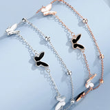 Butterfly Pendant Charm Bracelet Anklet Girl Jewelry