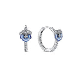 Double Hoop Butterfly Earrings for Women
