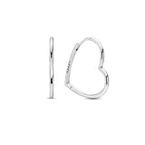 Butterfly Heart Earrings Double Hoop for DIY Jewelry Gift