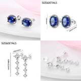 Women's 925 Silver Double Hoop Earrings