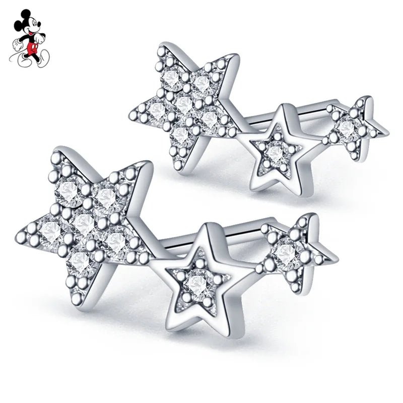 Women's 925 Silver Double Hoop Earrings