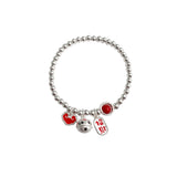 Chinese Zodiac Tiger Elastic Bracelet S925 Sterling Silver Ladies