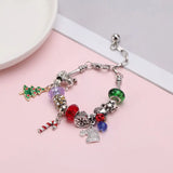 DIY Christmas Jewelry Kit 24 Pcs Girls Xmas Ornaments Beads Bracelet Necklace