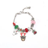 DIY Christmas Jewelry Kit 24 Pcs Girls Xmas Ornaments Beads Bracelet Necklace