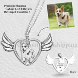 Christmas Pet Engrave Photos Keychain - Cats and Dogs Memory Jewelry