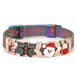 Christmas Santa Claus Beads Bracelet Mesh Charm Bracelet