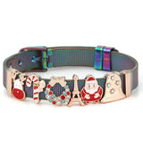 Christmas Santa Claus Beads Bracelet Mesh Charm Bracelet
