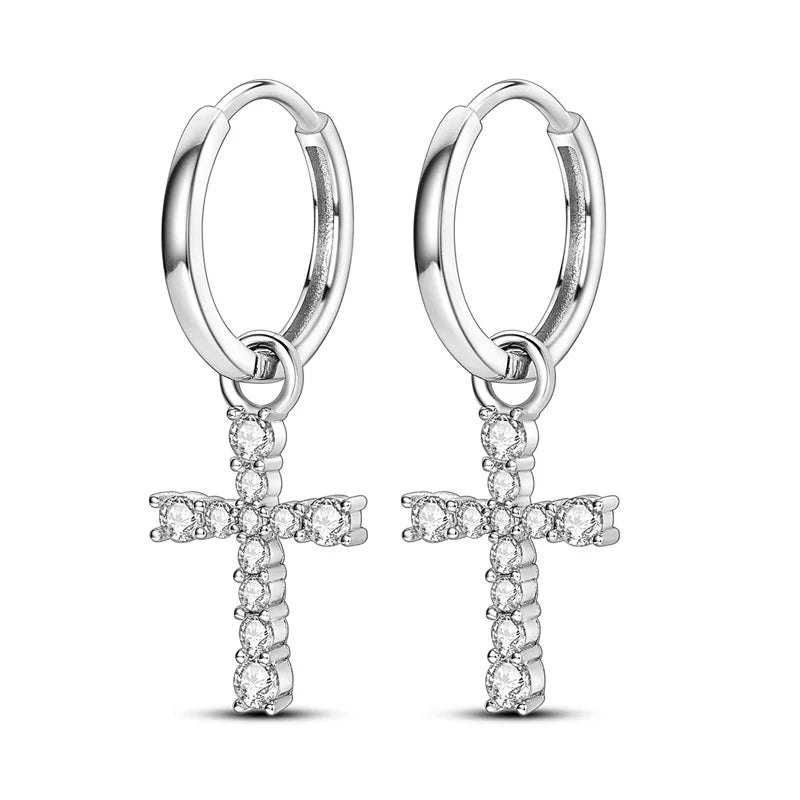 Christmas 925 Sterling Silver Water Drop Earrings