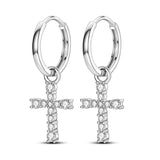 Christmas 925 Sterling Silver Water Drop Earrings