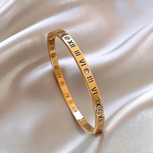 Roman Numerals Charm Bracelet for Women